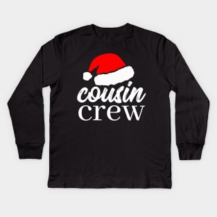 Christmas Cousin Crew, matching cousin Santa shirts for the cousin squad Kids Long Sleeve T-Shirt